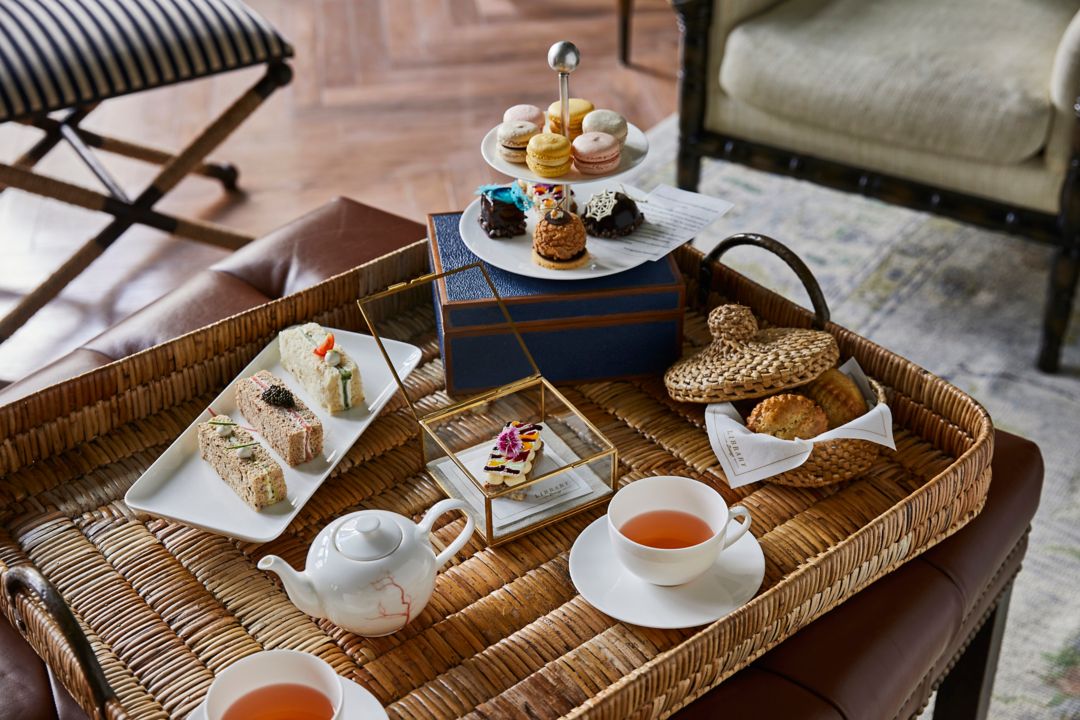 Afternoon tea set-up